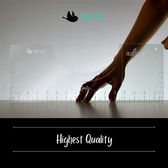 Tshirt Ruler Guide for Vinyl- Tshirt Alignment Tool, to Center Designs - Picture 2 of 6